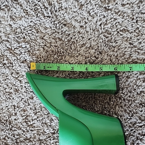 Steve Madden Bristal slip on green platform shoes-6 - Picture 9 of 11